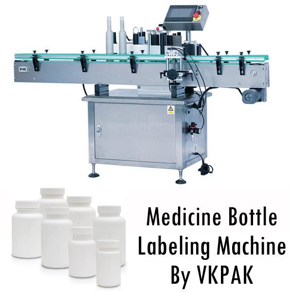 Gyógyszeres üveg címkéző gép