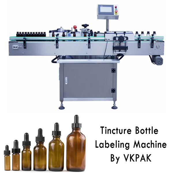 Tinktúrás üveg címkéző gép